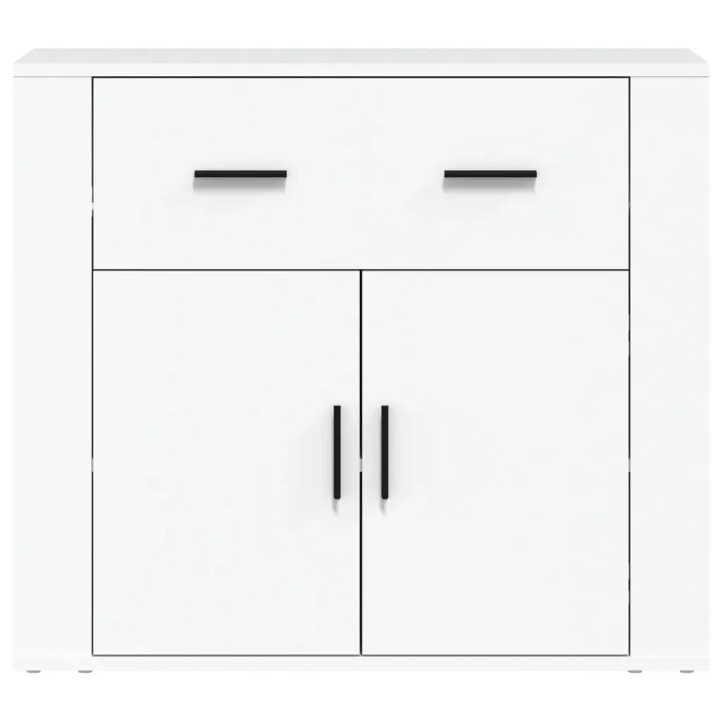 Credenza Bianca 80x33x70 cm in Legno Multistrato 816568
