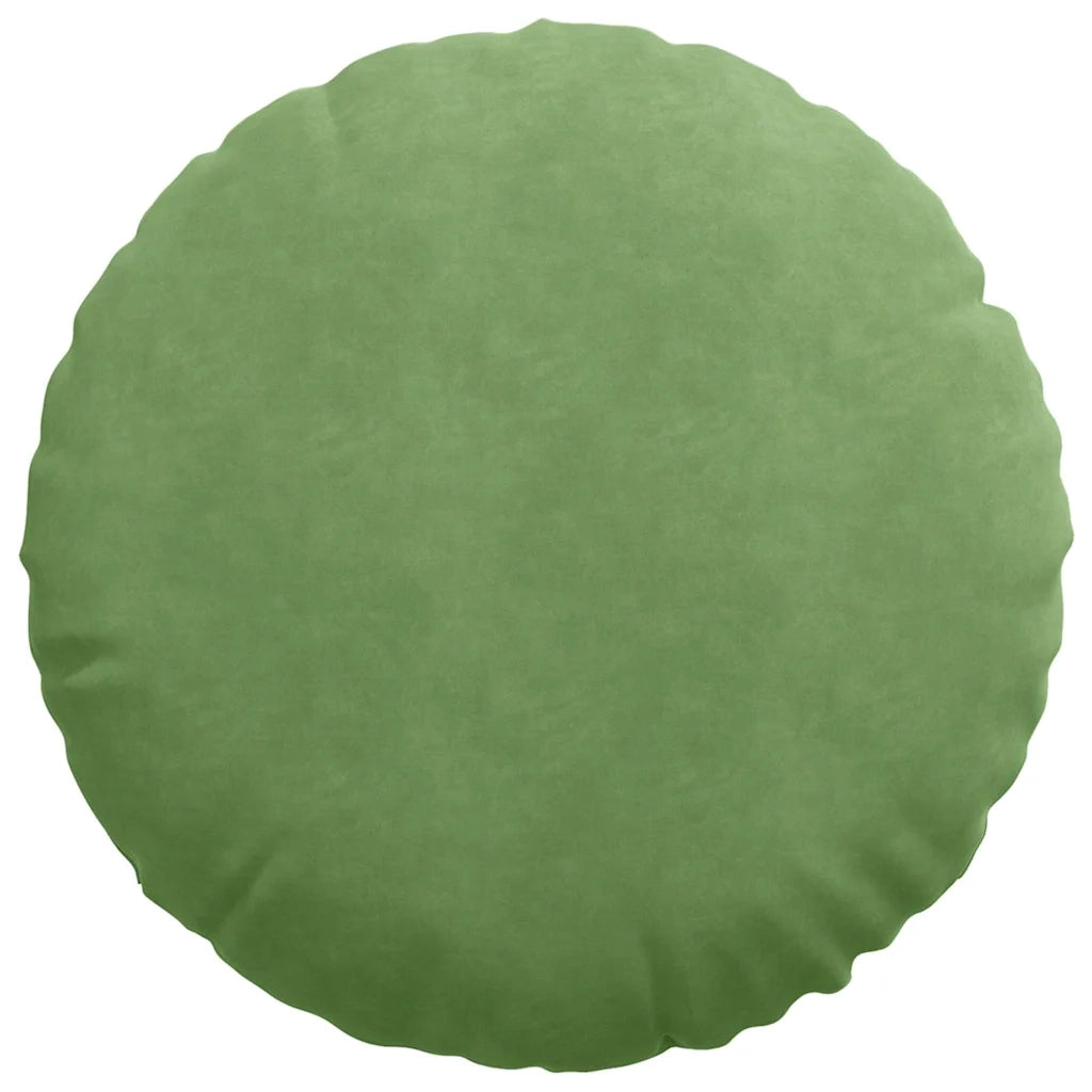 Cuscini per Seduta 2 pcs Verde chiaro Ø 40 x 13 cm Velluto 42014251