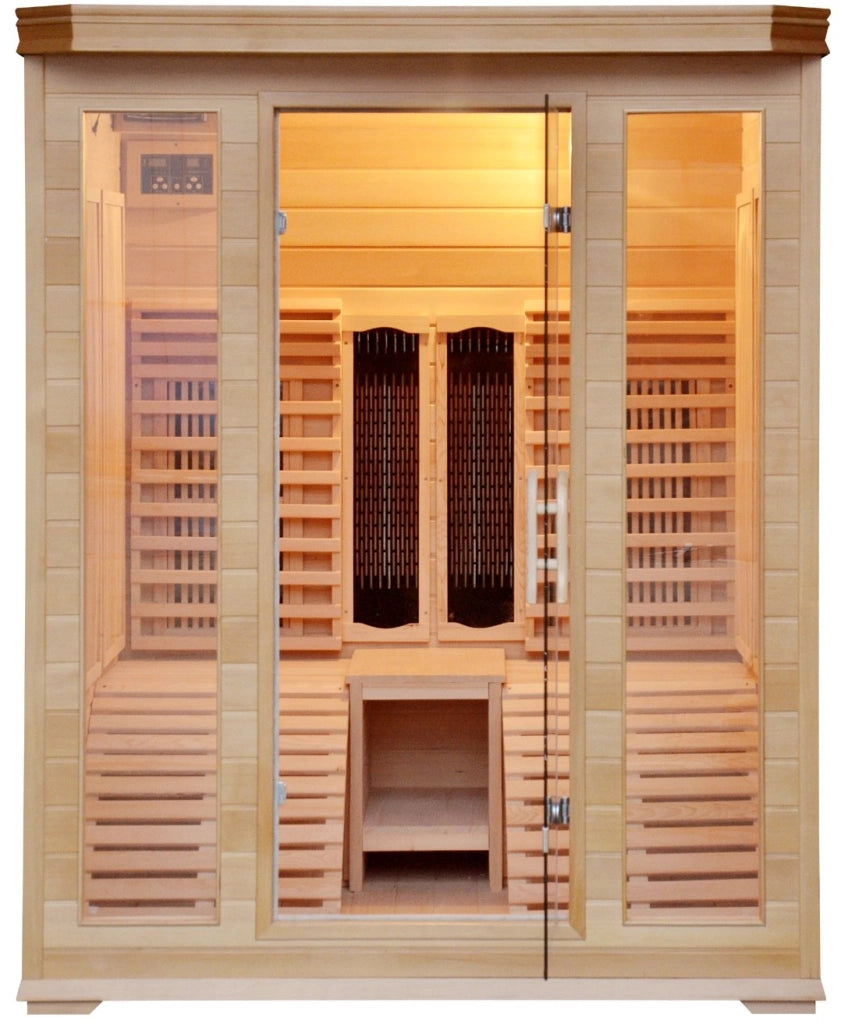 Sauna infrarossi, sdraio in legno, full optional 150x150x190cm Relpunt Cercilia