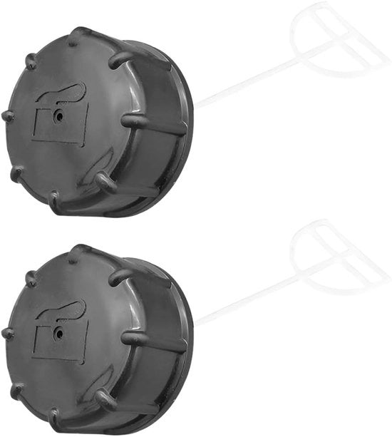 Kit di coperture per serbatoio 4 tempi - 2 pezzi - Nero - Componenti per motocultore - Dimensioni 5 x 3,5 cm - Resistenti ai urti - Copertura serbatoio