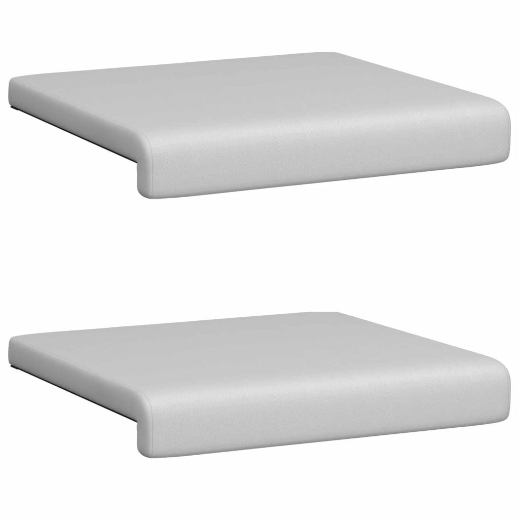 Cuscino per panchina 2 pcs Velvet testurizzato Grigio Chiaro 42043082