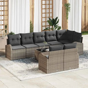 Set Divano da Giardino Grigio 55 x 55 x 37 cm polyrattan 3346099