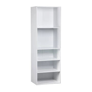 Modulo armadio con 5 ripiani, bianco