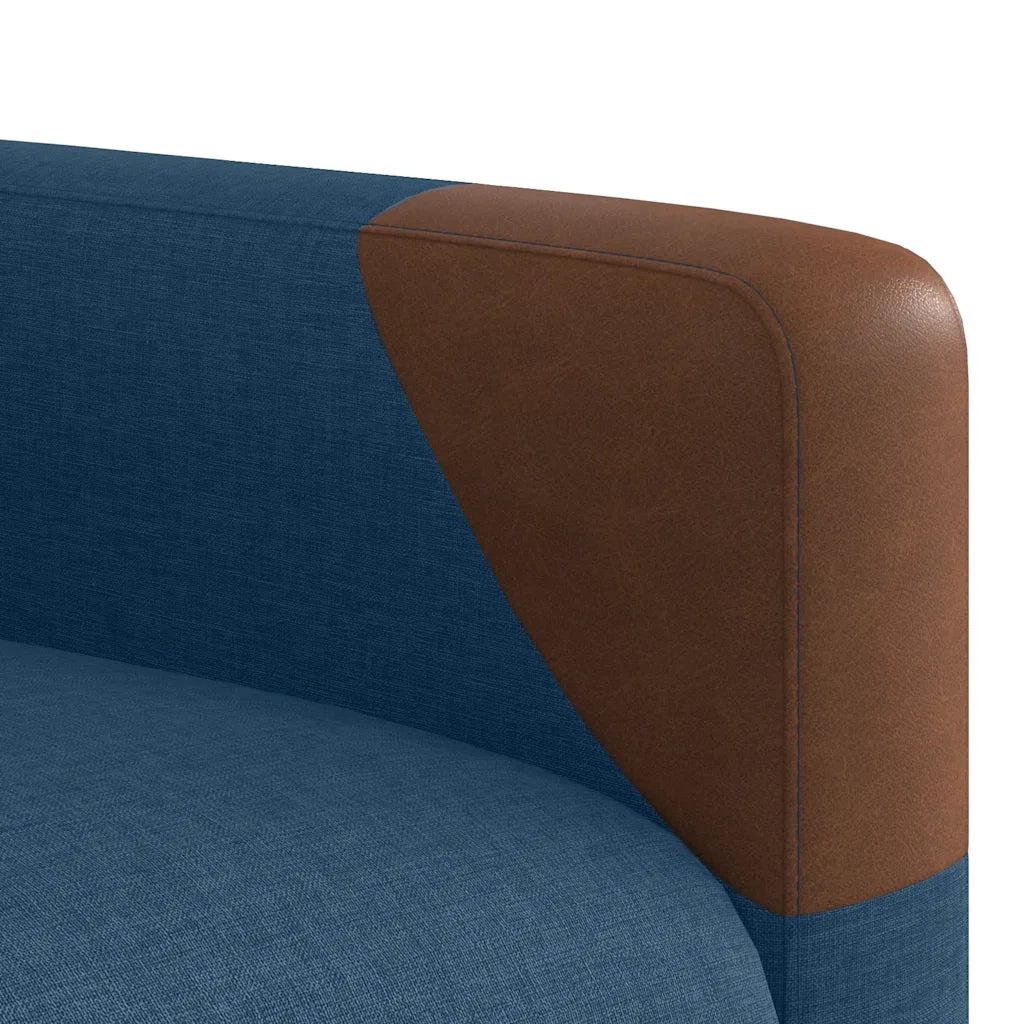 Poltrona Reclinabile Blu in Tessuto 4104815