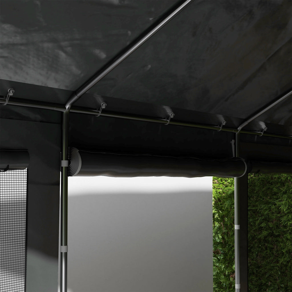 Gazebo per Giardino ¨C Minimal ¨C Grigio Scuro 6x3m