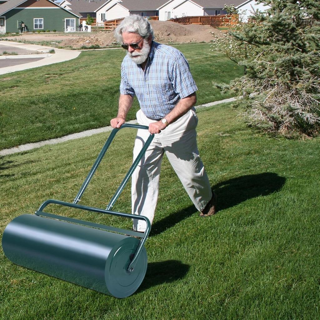 Rullo per Prato Larghezza 60cm Ø32, capacità di Riempimento 48L (Verde)