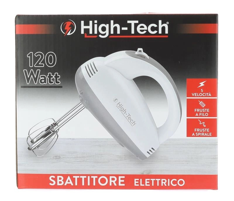 HIGH-TECH SBATTITORE ELETTRICO FRESTE A FILO/SPIRALE 5 VELOCITÀ 120W