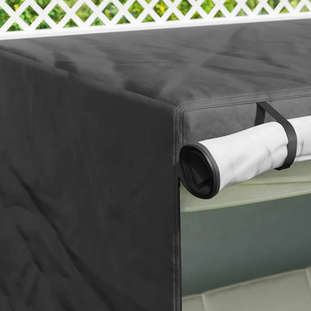 Copertura per dondolo da esterno Nero 175 x 125 x 180 cm