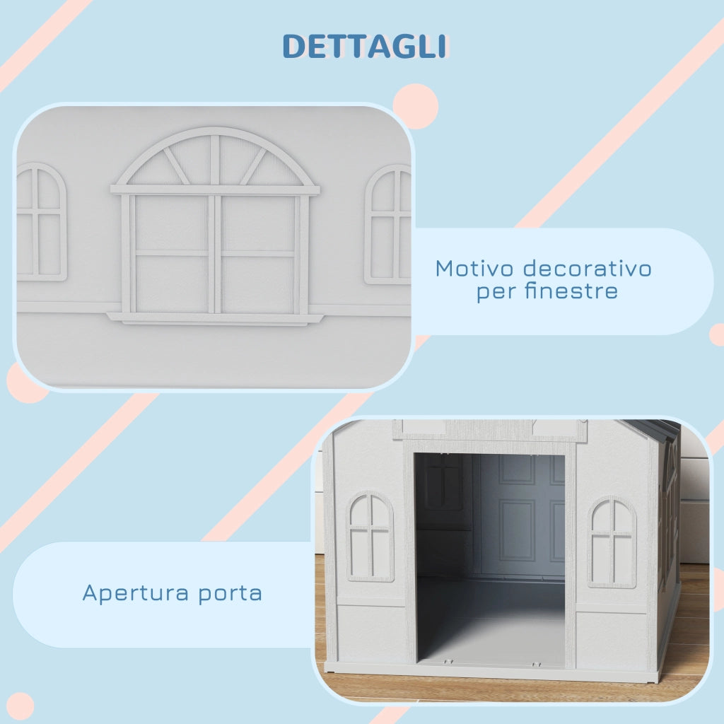 Cuccia per Cani Impermeabile ¨C Xylo ¨C Grigio, PP, 65x75.7x63 cm
