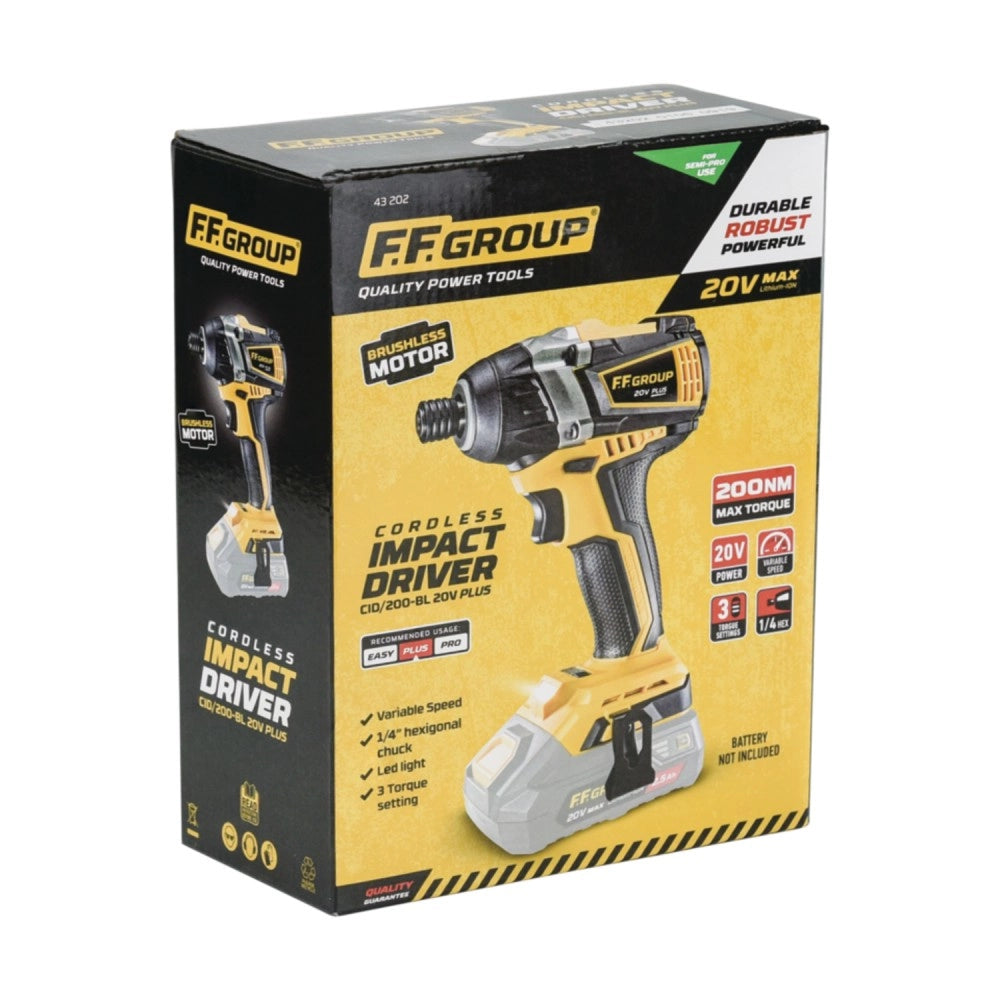 Ff group cid/200-bl 20v plus avvitatore ad impulsi a batteria