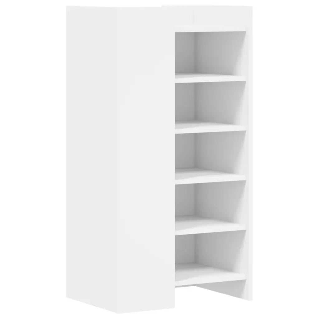 Scarpiera-Scaffale per scarpe Bianca 52x37,5x100 cm in Legno Multistrato 774157