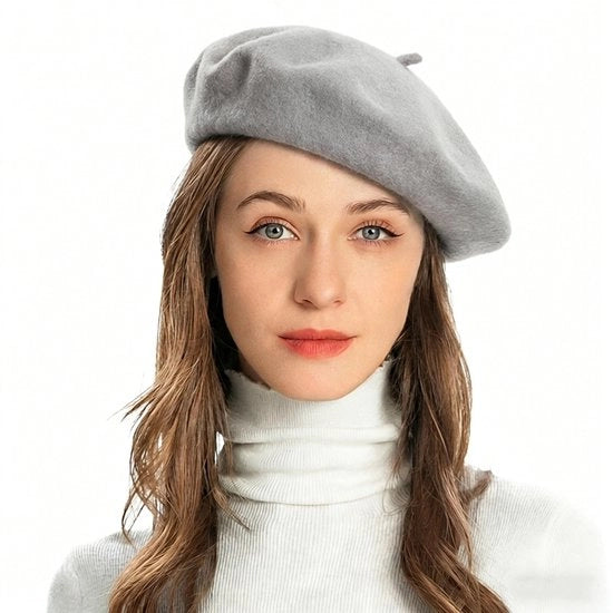 Cappello Classico a Design Francese - Cappello d'Artista in Grigio