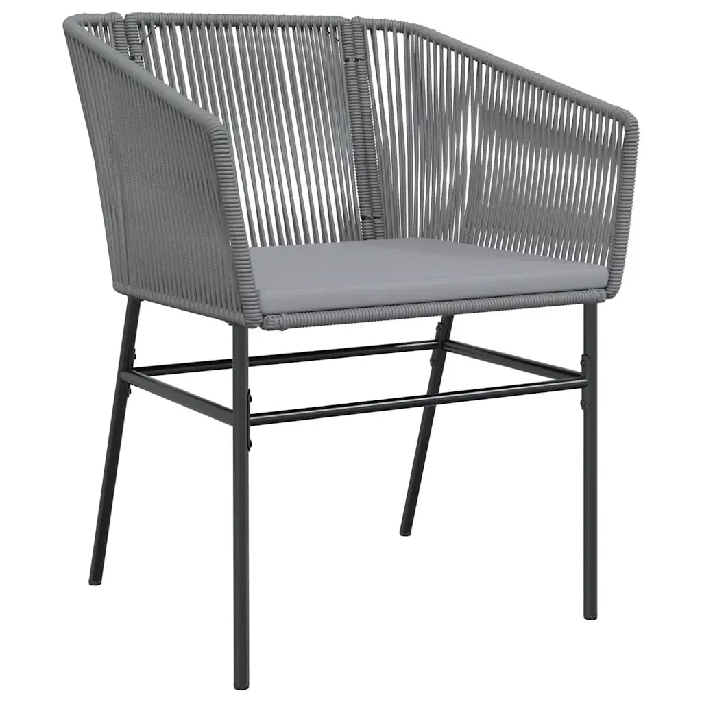 Set da Pranzo da Giardino 5 pz con Cuscini Polyrattan Vetro 3334626