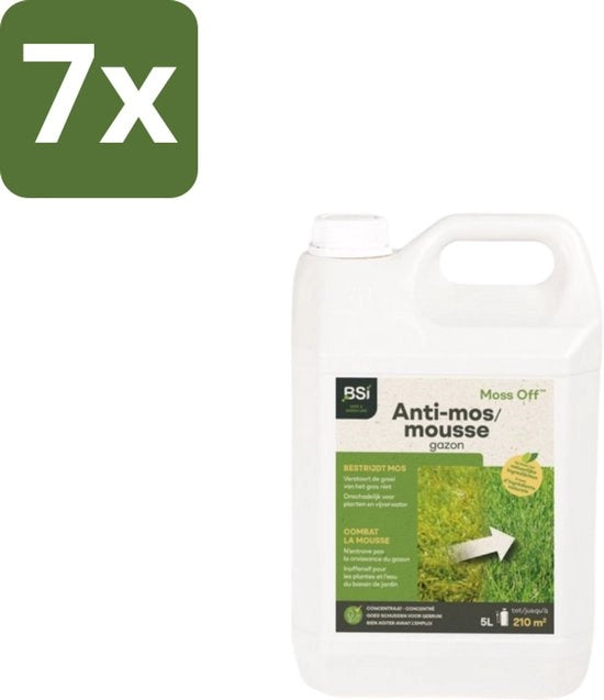 Preparato per la lotta alle alghe e ai funghi del prato - 5 L - Confezione in bulk - 7 pezzi