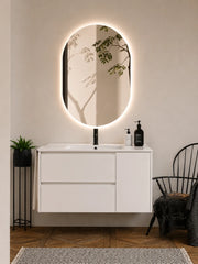 Mobile bagno con lavabo ORIGENBATH ITACA senza specchio 80x40 cm bianco