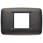VIMAR EIKON - PLACCA ROUND 2M CENTR ANTRACITE MAT