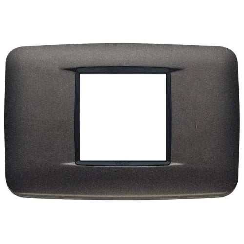 VIMAR EIKON - PLACCA ROUND 2M CENTR ANTRACITE MAT
