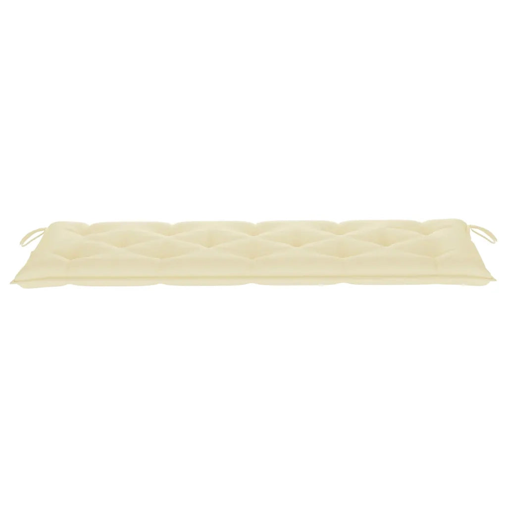 Panchina da Giardino e Cuscino 3 Posti 150cm Eucalipto Massello 3061013