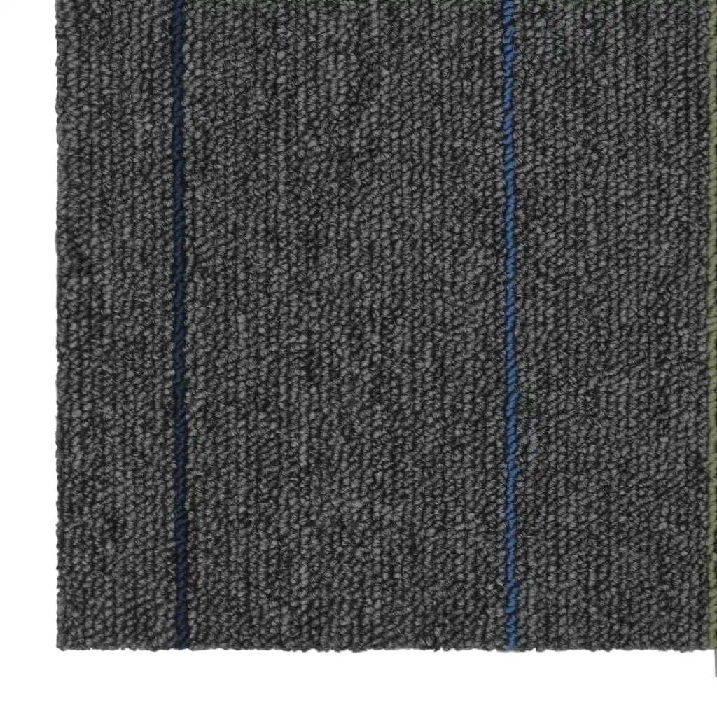 Piastrella per Tappeto Grigio Medio con Strisce 50 x 50 cm CFW4155067