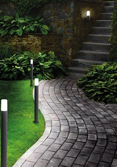 PALETTO POU-83 COLORE NERO  H.80CM 1 LUCE ATTACCO E27 IP44