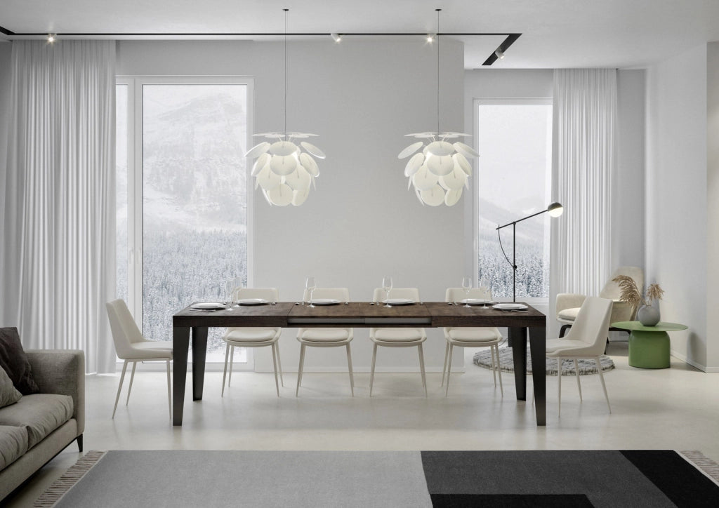 Tavolo Allungabile 160-244x80x77 cm Flame Noce