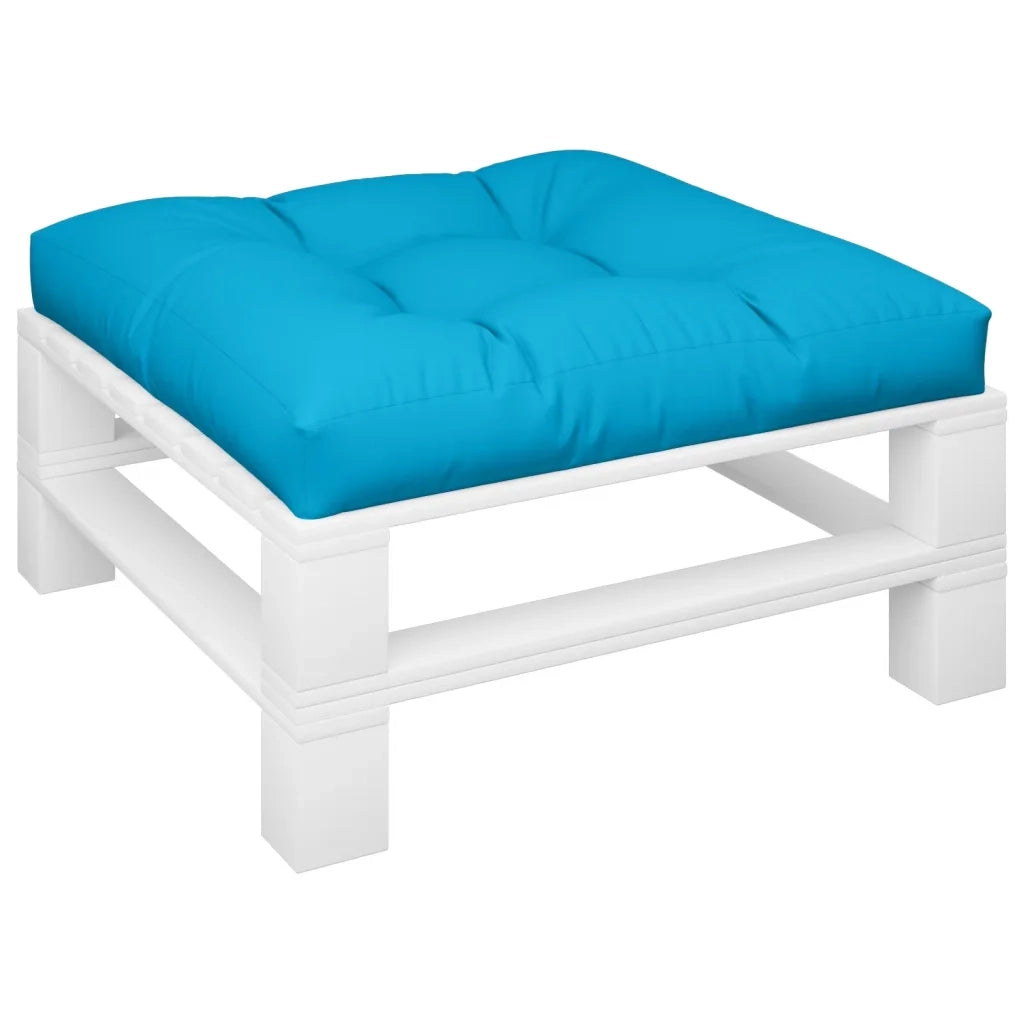 Cuscino per Pallet Blu 80x80x12 cm in Tessuto 360495