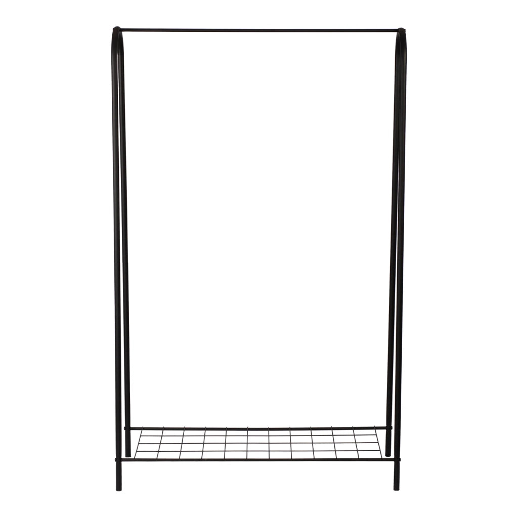 Appendiabiti con superficie di appoggio 144,5 x 89 x 32,5 cm nero 03_0008137