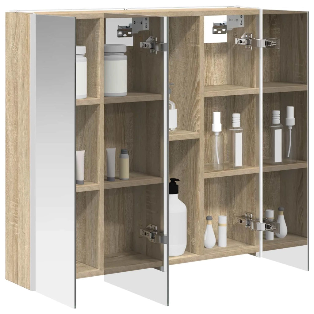 Mobiletto per specchio da bagno con lo scaffale Rovere Sonoma 889257