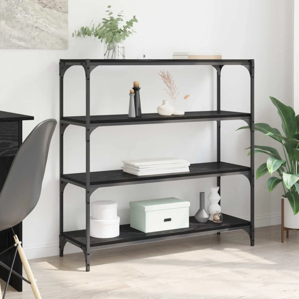 Armadio per Libri Rovere Nero 100 x 33 x 100 cm 881119
