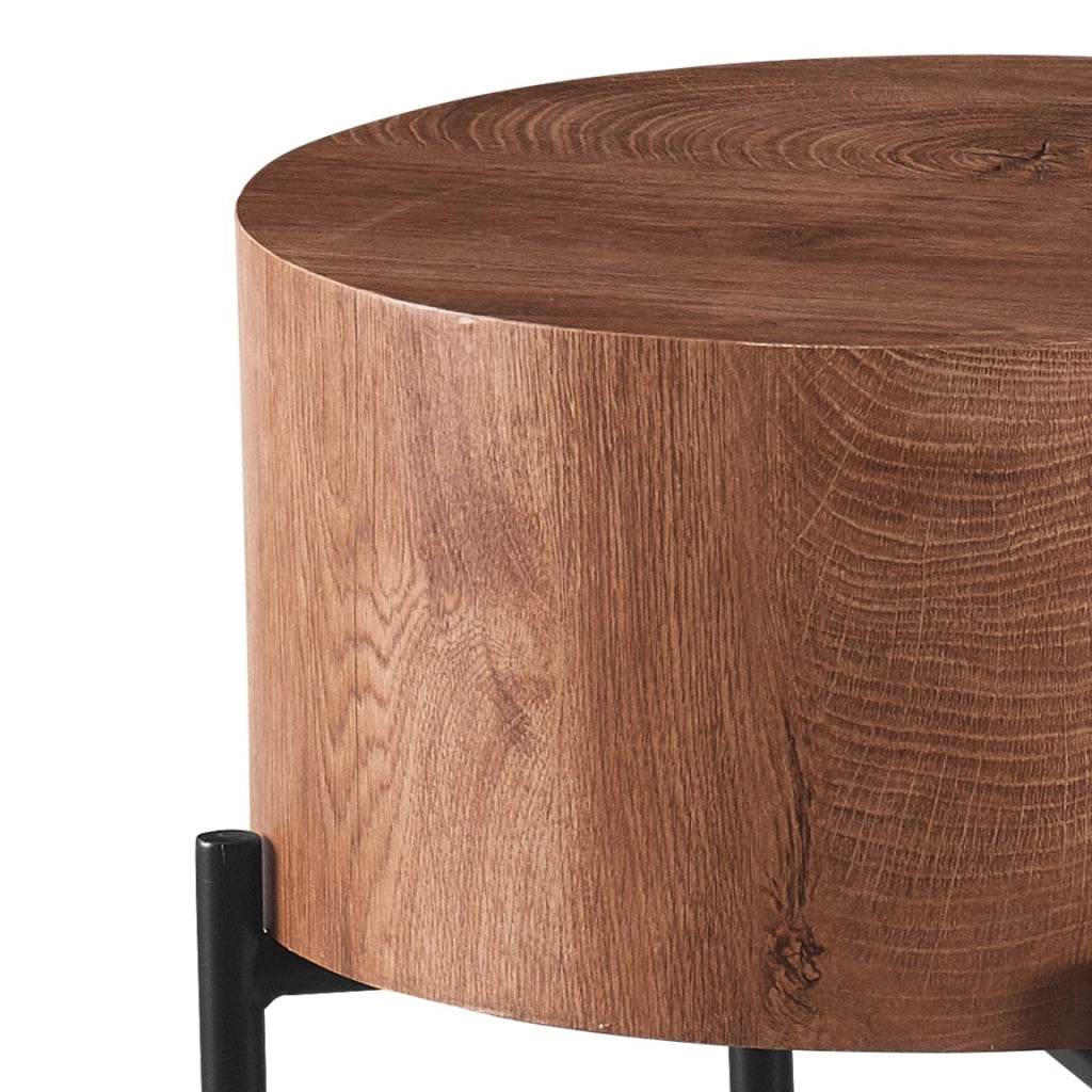 Tavolino da caffè KAMIK HIGH in MDF marrone