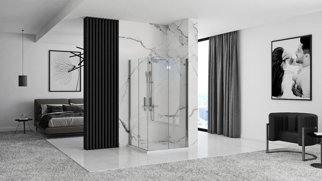 Cabina Doccia Rea Molier Chrome Double 80x100