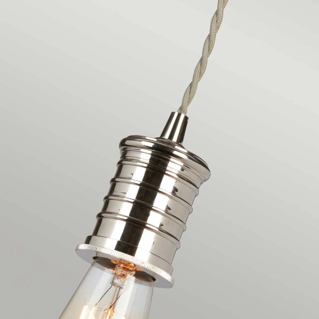 Sospensione retro Douille nichel lucido E27 60W Elstead