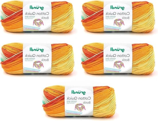 Seta per Maglia e Crochet a Gradiente 100% Cotone Blu-Verde Certificata Oeko-Tex 260 m