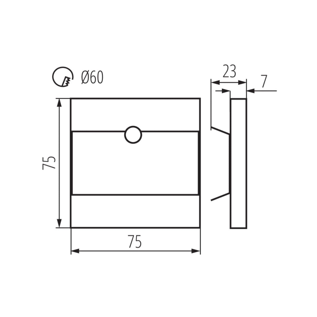 Lampada scala TERRA 0,8W 3000K sensore 12V Kanlux