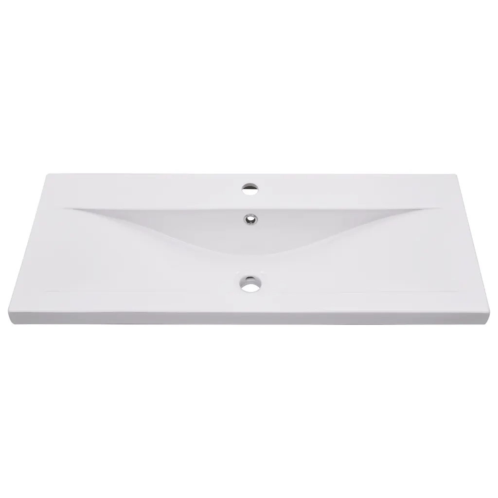 Set Mobili da Bagno 2 pz in Ceramica e Legno Multistrato 3307660