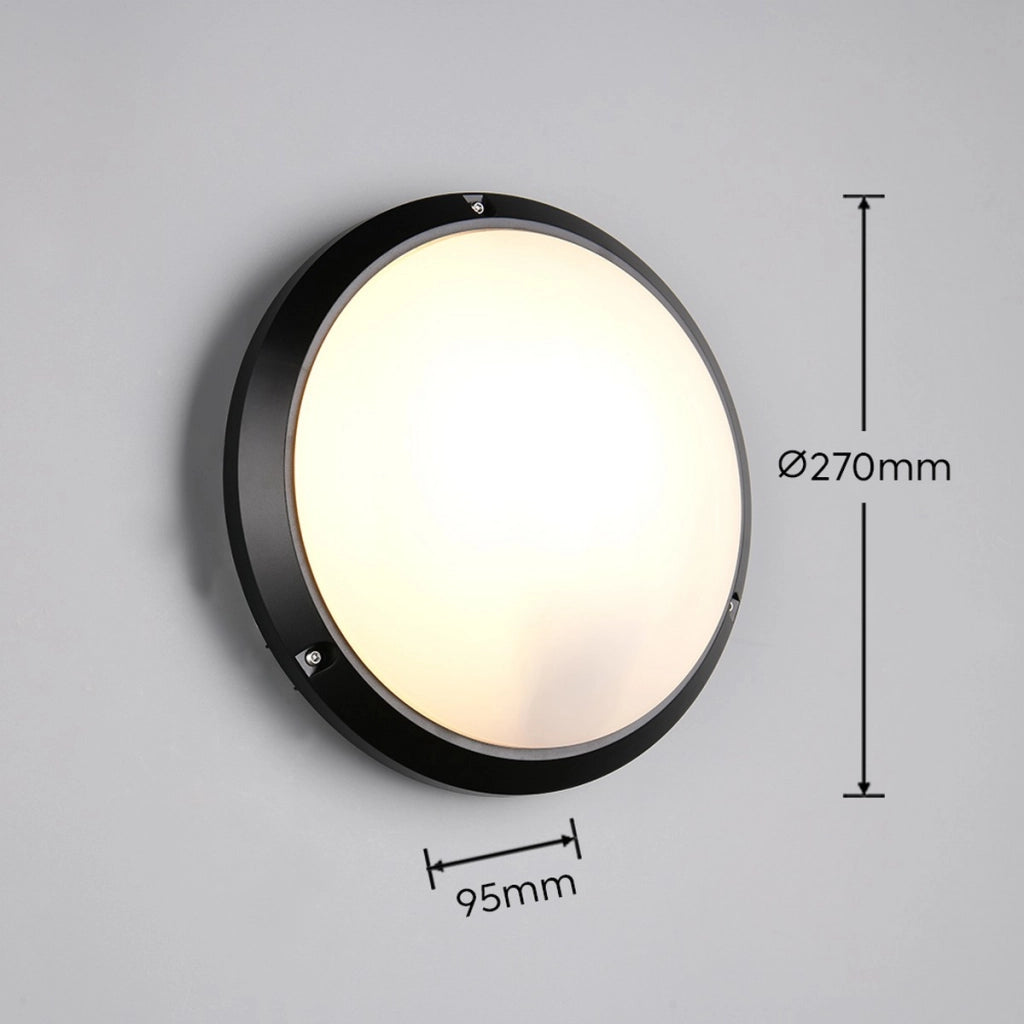 Lampada da esterno parete soffitto nera E27 IP65 AMBATO RL
