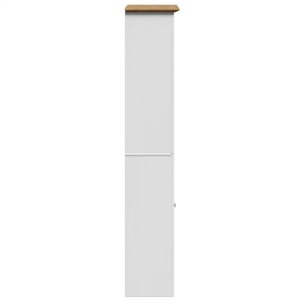 Mobile da Bagno BODO Bianco e Marrone 44x30x160 cm 4016861