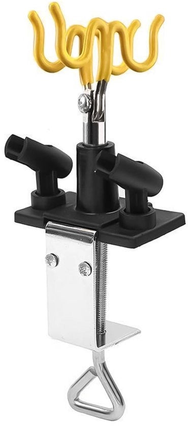Organizzatore per 4 pennelli ad aria 360° rotativo - Fermo con chiusura - Ideale per artisti - Stabile e affidabile - Supporto per pennelli ad aria