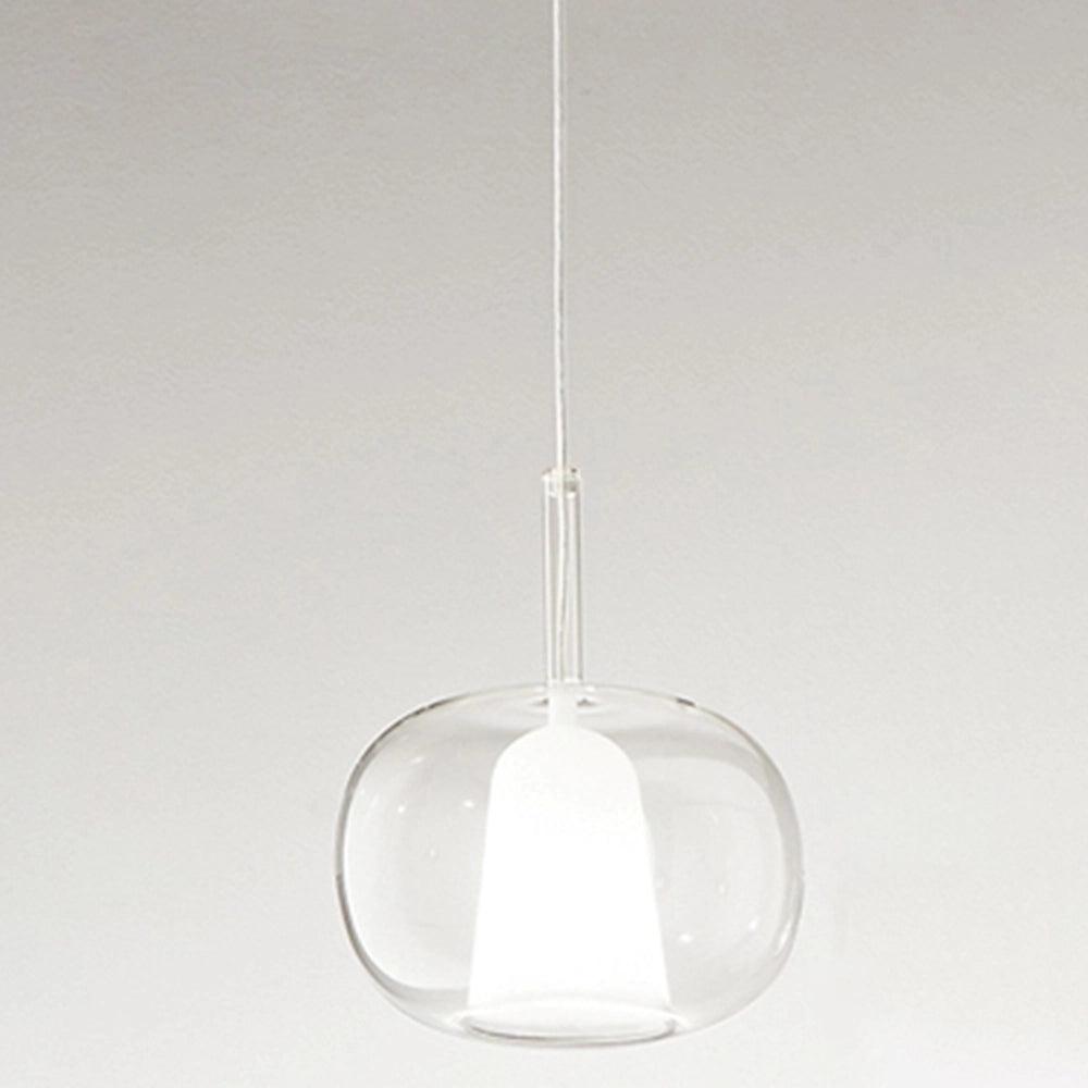 Vetro Borosilicato Contemporaneo Rain Trasparente D22,5 Senza Rosone