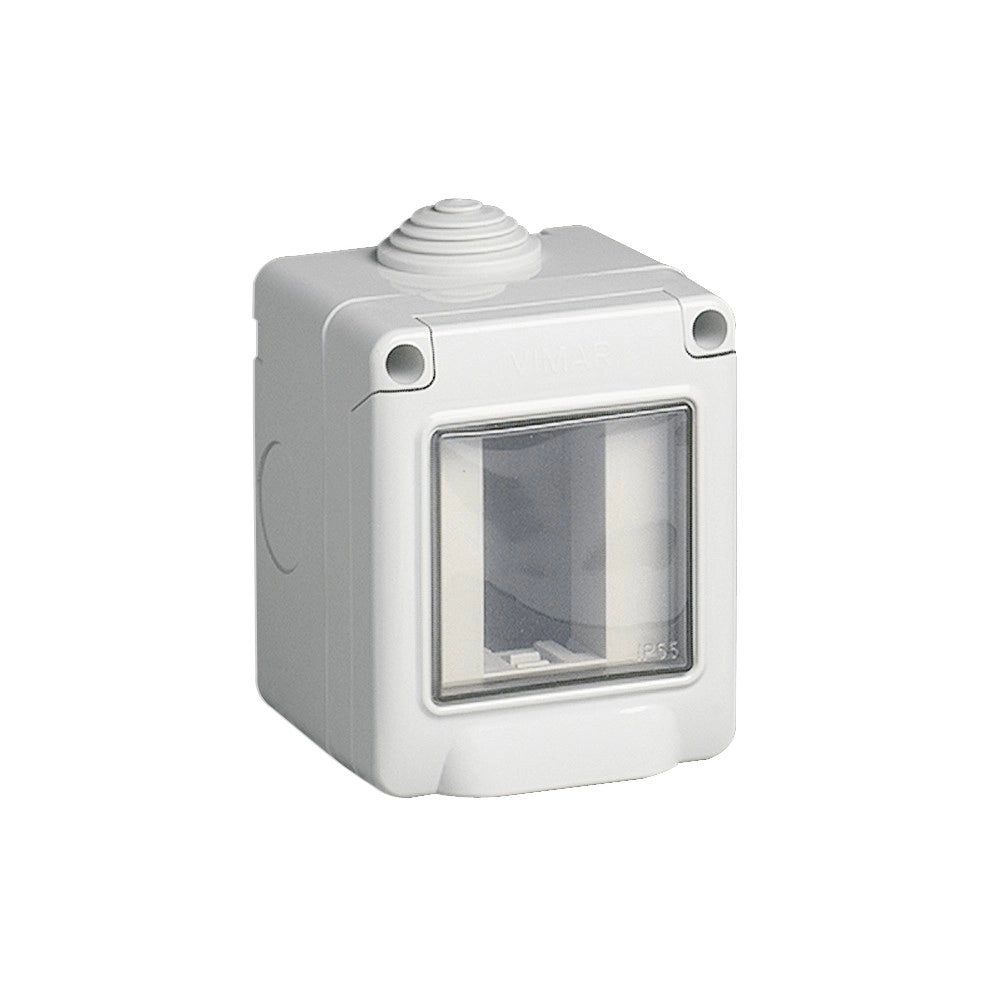 Vimar ip55 contenitore stagno 1p protetto per serie civili eikon arkè e plana