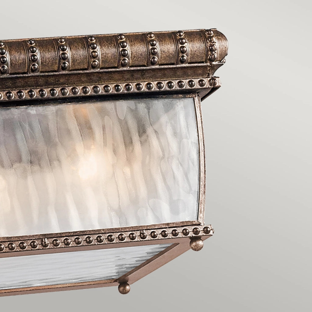 Plafoniera esterna Venetian Rain bronzo Kichler E14