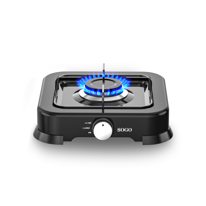 Fornello gas portatile 1 fuoco, bruciatore alluminio 103mm, 2,2kW per campeggio e outdoor - SOGO