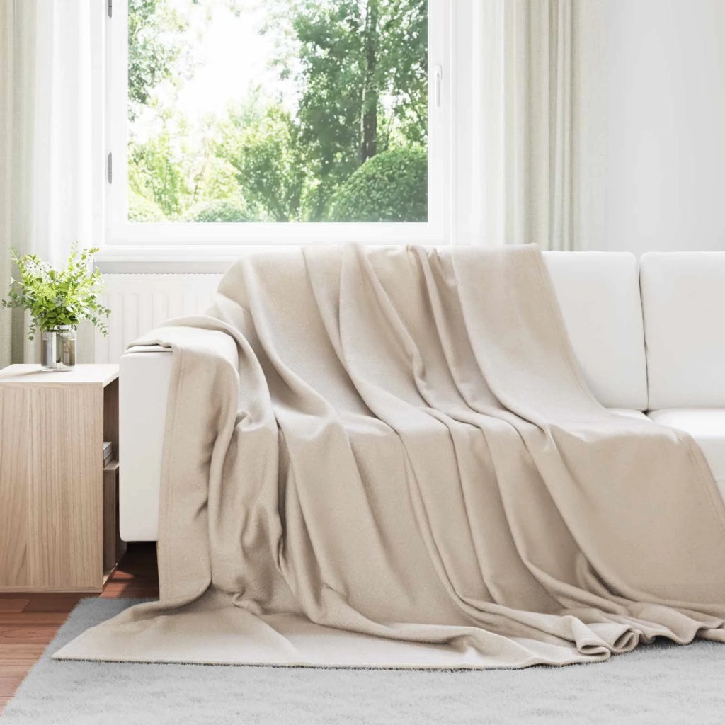 Coperte da Pile 24 pz Beige 270 x 240 cm Panno