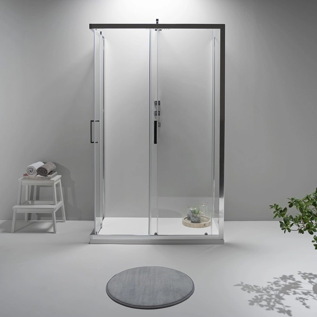 Box Doccia Elite Tre Lati 70x120x70 Cm Scorrevole Trasparente