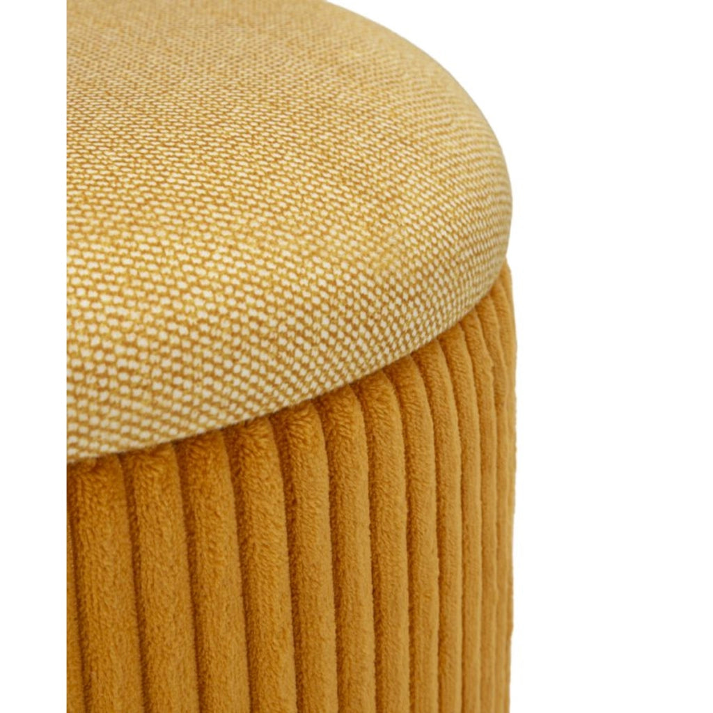 Pouf VKH718, Giallo, MDF, 38x38x38 cm