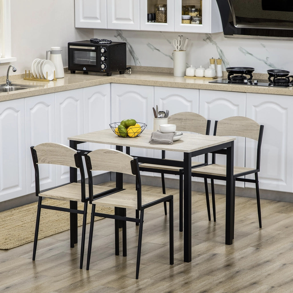 Tavolo da pranzo allungabile per 4 persone ¨C Minimal ¨C Robe e nero