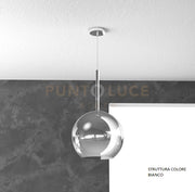 SOSP. BIANCO 1 LUCE GRANDE CROMO 1155BI-SG-CR