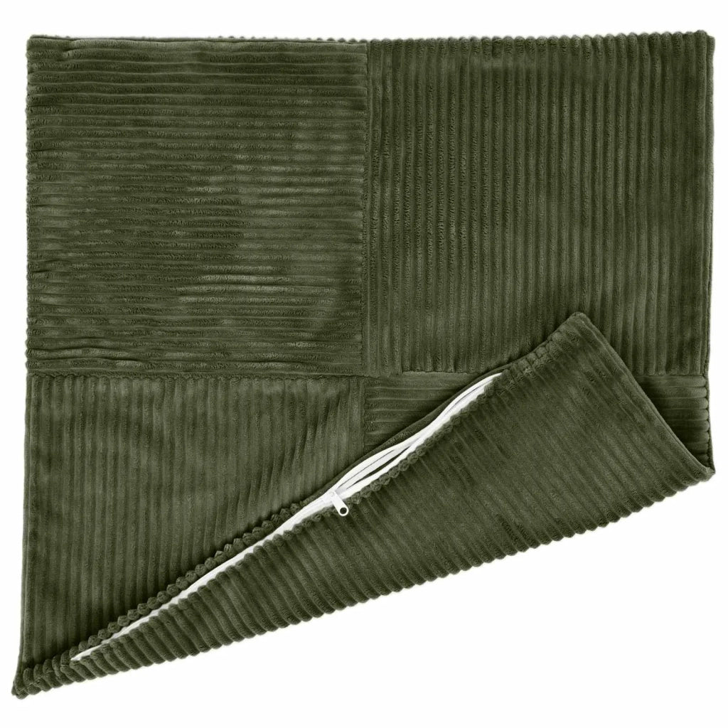 Federa 2 pcs ALMELO Verde 60 x 60 cm corduroy 915417