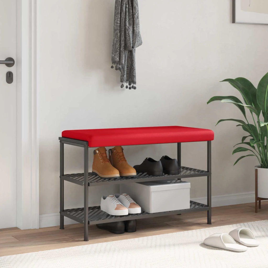 Cuscino per panchina Similpelle Rosso Profondità 35 cm 42043269