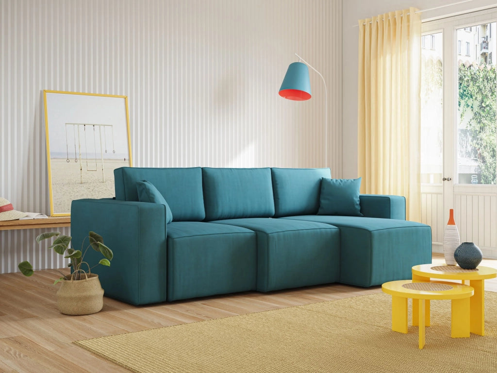 Morfeo Divano 3 sedute tessuto impermeabile 245 cm blu